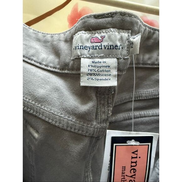 Vineyard Vines Women's Skinny Utility Pants in Sharkskin Gray. Size 12 - Picture 2 of 3